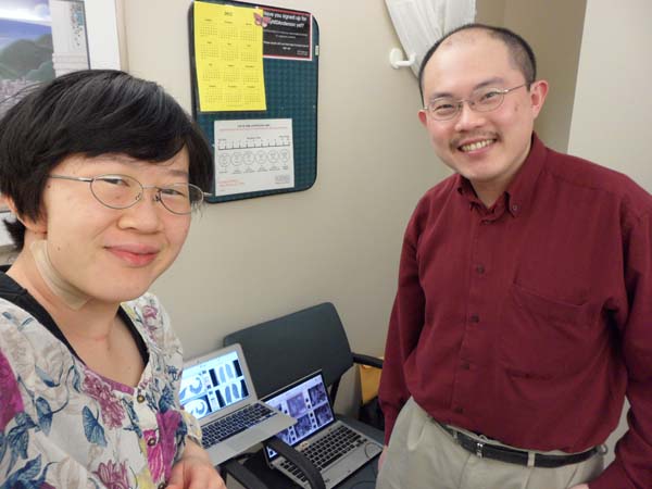 Rene and Eddy at MD Anderson office visit